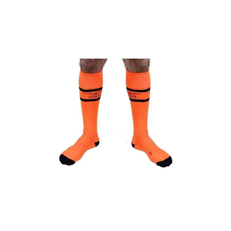 Mr B - Mister B Chaussettes hautes Urban Football Socks Orange Neon